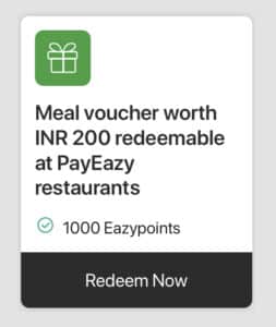 IndusInd EazyDiner Credit Card